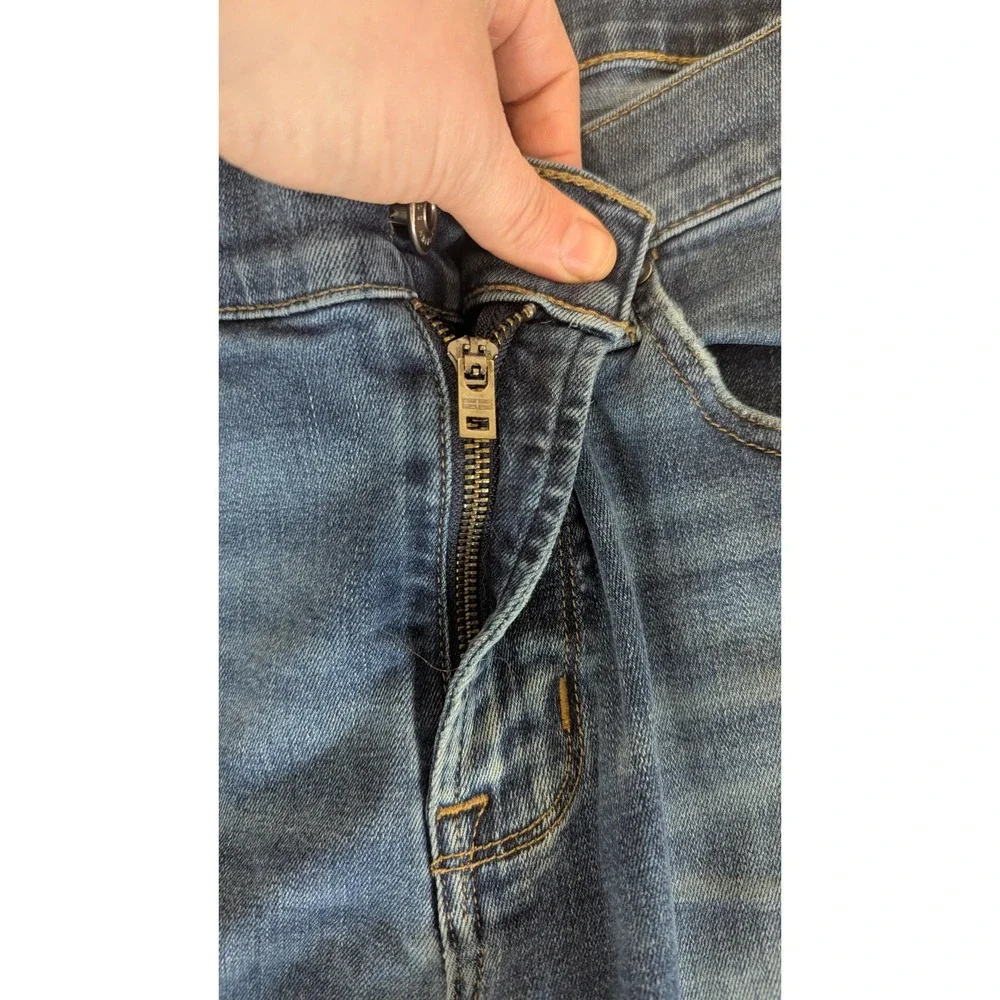 Hudson Blake Slim Straight Jeans Mens‎ 32 Medium Wash Blue Denim M275ZDBS